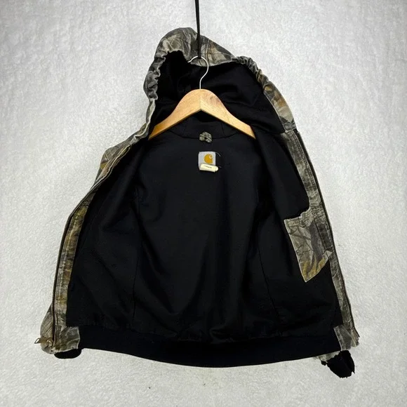 Carhartt Active Hunting Jacket Thermal Lined Youth Large YYJ144 CMO Camo - Picture 3 of 12